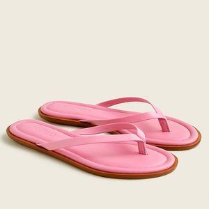 NWT J. Crew Sorrento Leather Thong Sandals Pink